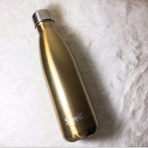 Gold Swell Stainless Steel Insulated Water Bottle - Picture 2 of 7